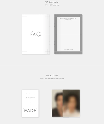 Jimin – Face (Weverse Albums Ver.) — zdjęcie