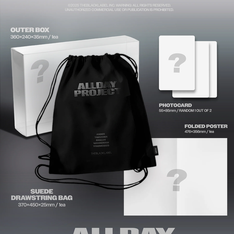 ALLDAY PROJECT (Merch ver./ Drawstring Bag ver.) — zdjęcie
