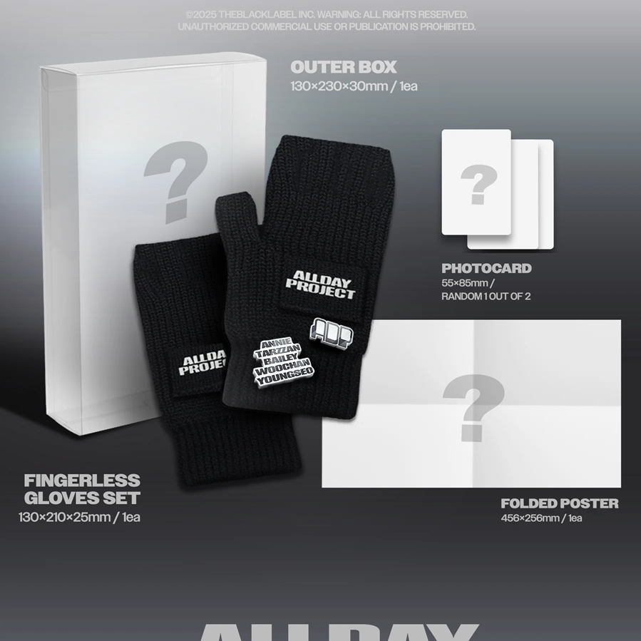 ALLDAY PROJECT (Merch ver./ Fingerless Gloves ver.) — zdjęcie