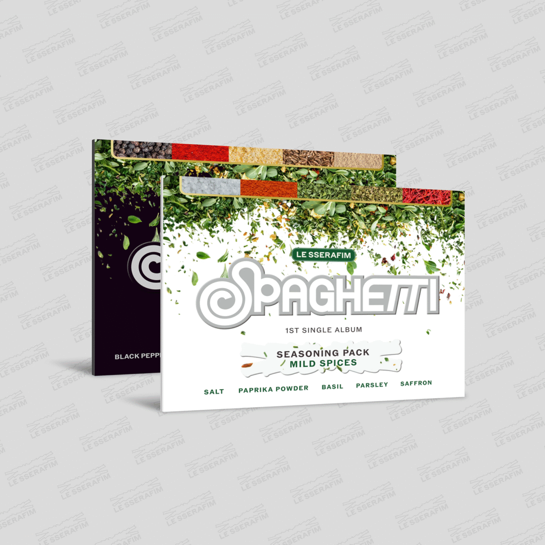 SPAGHETTI (Weverse Albums ver.) — okładka